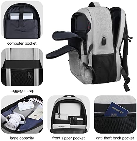 Mochila grande de viagem, mochila de transporte extra grande, mochilas de laptop Yamdeg de 17,3 polegadas