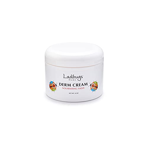 Ladibugs Home Derm Cream Nourishing Salve | Ótimo para pele seca ou eczema | Absorve rapidamente