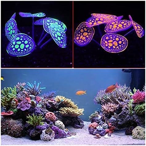 NUPART coral com efeito fluorescente Efeito aquário decoração de silicone simulação de software