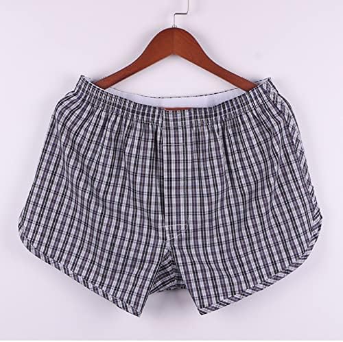 Shorts de boxer bmisEgm para homens embalagens de algodão masculino de calcinha solta boxer shorts médios shorts pijama de algodão recente