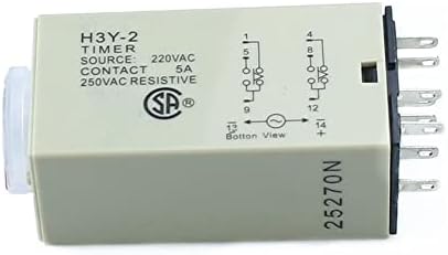 Uncaso H3Y-2 0-10M Power on Time Time Timer DPDT 8pins Tensão: 220V 110V 24V 12V