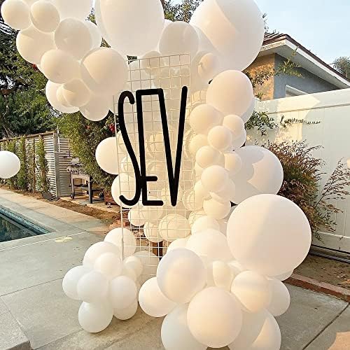 Balões brancos, kit de guirlanda de balão de 84 pacotes, Bring18/12/10/5 em balões brancos diferentes
