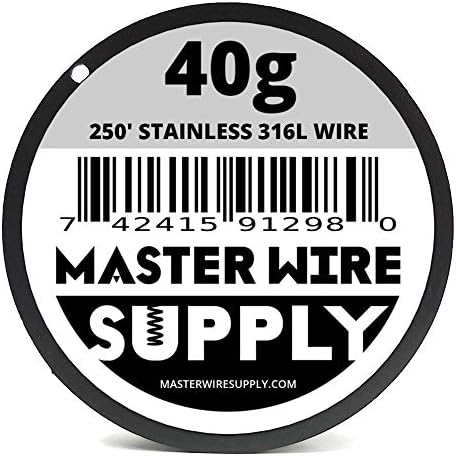 Aço inoxidável 316L - 250 ' - 40 fios de bitola