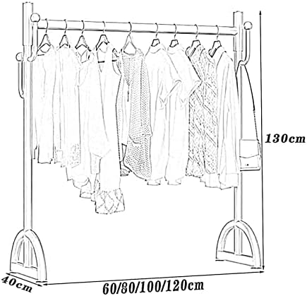 Rack de roupas Wiht 4 ganchos, rack de vestuário de metal para boutique varejo, roupas de serviço pesado