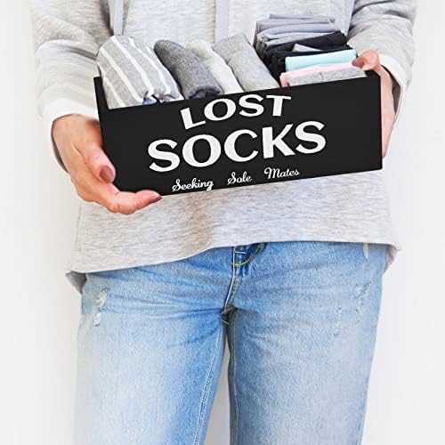 Casquete de meias perdidas Lost Socks Sign Farmhouse Lavanderia Decoração e acessórios Lost Socks