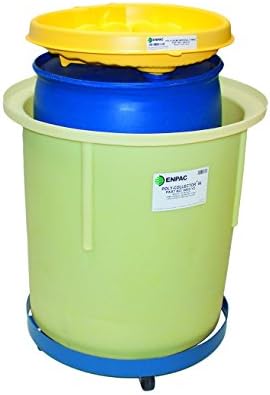 Sistema de coletores poli 66 - Sistema de coleta de resíduos, capacidade de derramamento de 70 galões,