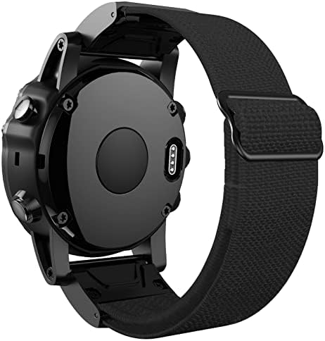 Eidkgd Smart Watch Nylon Elastic Loop tiras para Garmin Fenix ​​7 7x 5xplus 6xPro/Mk2i 3HR Substituição Bandas de vigilância pulseira 26mm 26mm