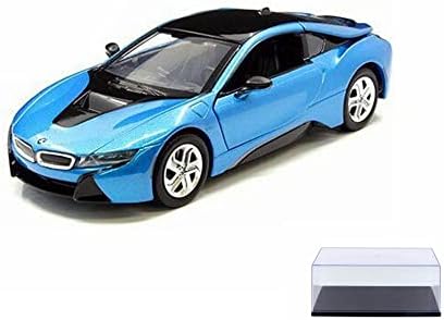 Carro Diecast com vitrine - 2018 BMW i8 Coupe Hardtop, Blue - Showcasts 79359BU - 1/24 Escala Diecast Model
