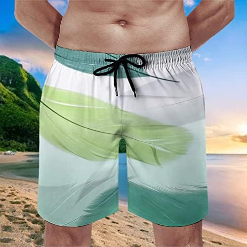 Shorts homens homens moda lazer lazer à beira -mar de férias de praia calça 3D de impressão digital