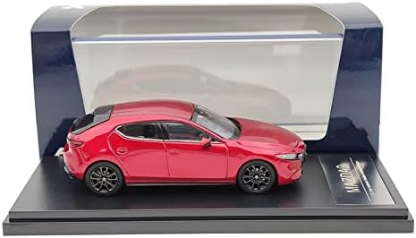 Veículos modelo de escala Apliqe para Mazda 3 Fastback 2019 Red Hs258Re Resina Modelo Coleção