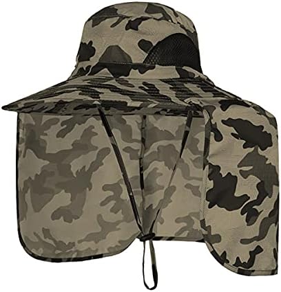 Chapéus de bloqueador solar Banta de pesca de proteção solar ao ar livre com aba de pescoço grande chapéu