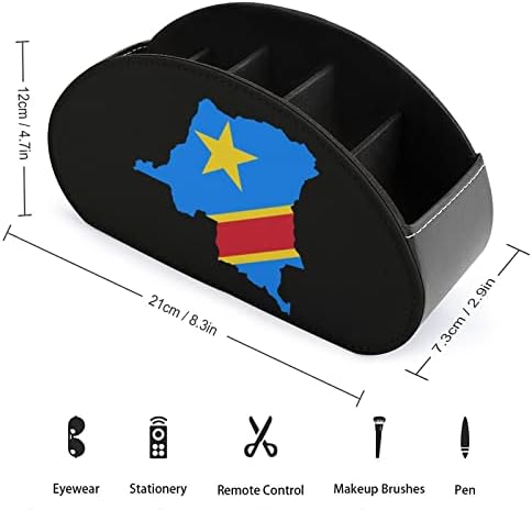 Porta -bandeira de bandeira do Congo titular de controle remoto com 5 compartimentos bandeja de mesa de
