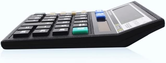 MJWDP calculadora de 12 dígitos Botões grandes ferramentas de contabilidade de negócios financeiros preto cor grande