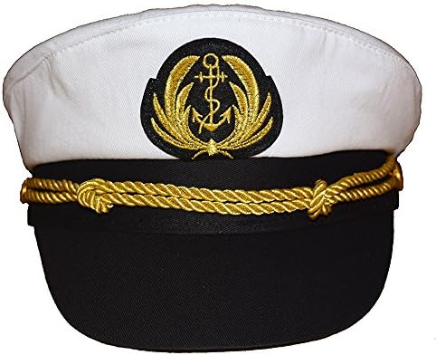 Almirante Capitão Yacht Hat Snapback Bordado de Bordado de Ouro Captadores de Capitadores para a festa