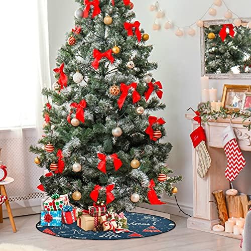 Xiua Árvore de Natal Árvore de Natal Stand Mate 28,3 polegadas, tapete de bandeja à prova d'água para protetor de chão Decorações de festas de férias de Natal