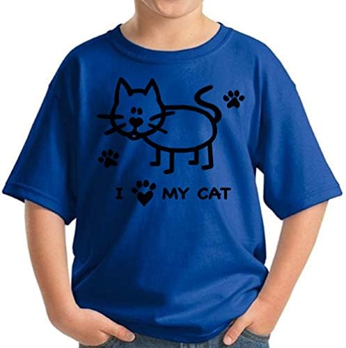 Camiseta de gato pekatees eu amo minhas camisetas de crianças gatos