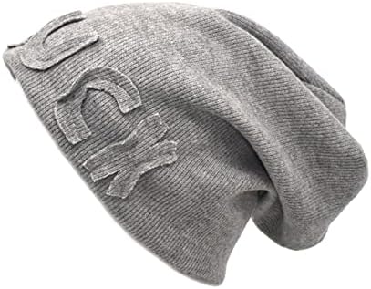 Gtmzxw chapéu de inverno desleixado, chapéu de malha masculina chapéu de malha quente gaiola bordo
