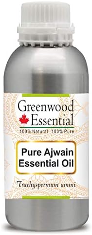 Greenwood Essential Ajwain Pure Ajwain Essential Oil Natural Terapêutico Vapor destilado 1250ml