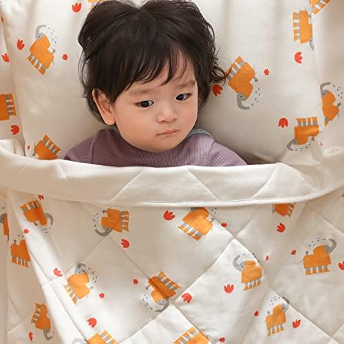 Chick Chick Cobertoras de bebê para meninos meninos Super macio camada dupla, cobertor de algodão orgânico