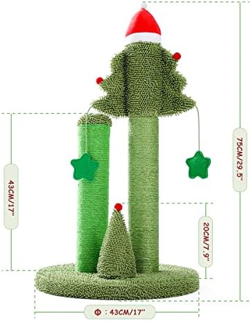Zlxdp Cat Tree Cat Tower com Sisal Scratching Post Board for Indoor Cats Cat Condo Kitty House