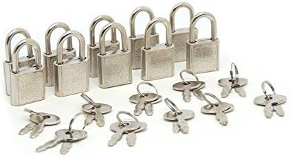 SourceOne Mini cadeados, Silver-ish, pacote de 30