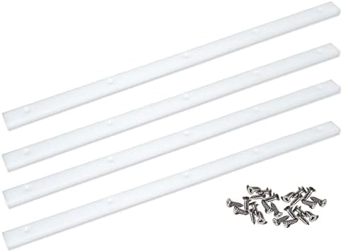 Gyoffull Cross -Cut Sled para serra de mesa UHMW plástico 3/4 x 3/8 x 17 com orifícios e parafusos