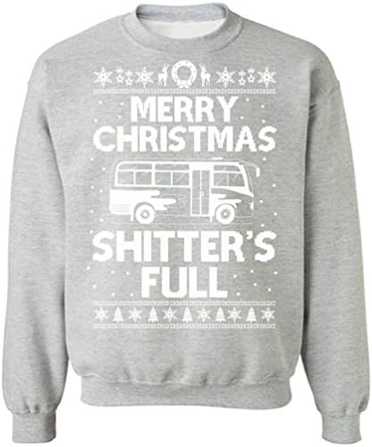Pekatees shitters moletom completo de Natal feio moletom Feliz Natal Sweater Sweater Family Christmas