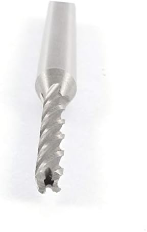 X-Dree Grea helicoidal 4 Flauta Cutter de aço de alta velocidade Moinho de extremidade 3mm x 6 mm (Ranura