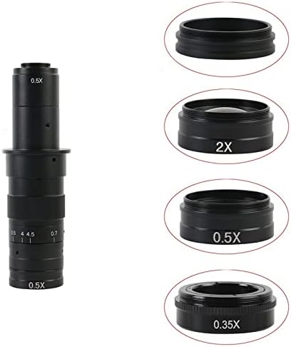 Acessórios para microscópio 0,5x/0,35x/2x/1x lente de vidro 42mm para consumíveis de laboratório de câmera de