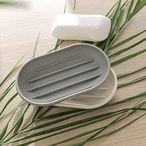 ZCMEB Drenando porta -sabão portátil Plástico Recipiente de sabão de estilo simples Caixa de sabão Acessórios