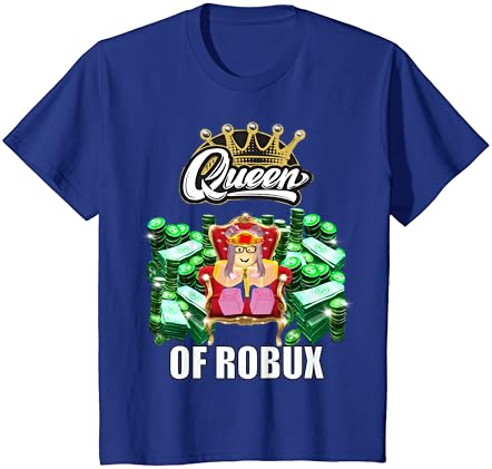 Funny Blox Queen Of Robux for Girl VR Gaming ou Video Gamer T-Shirt
