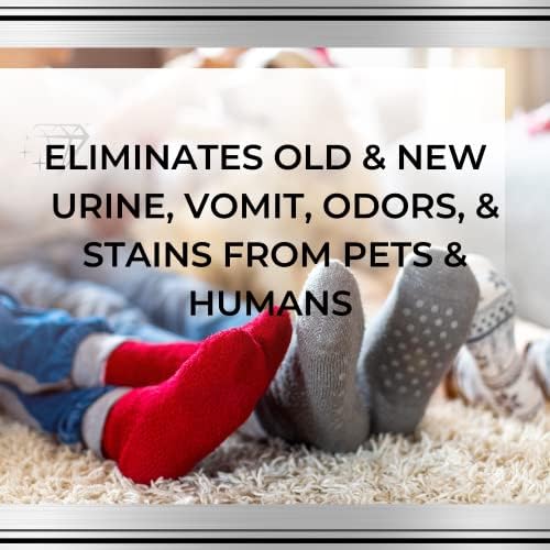 Elimina os odores de urina - controla os cheiros de gato, cachorro, animal de estimação e humanos de carpete, móveis,