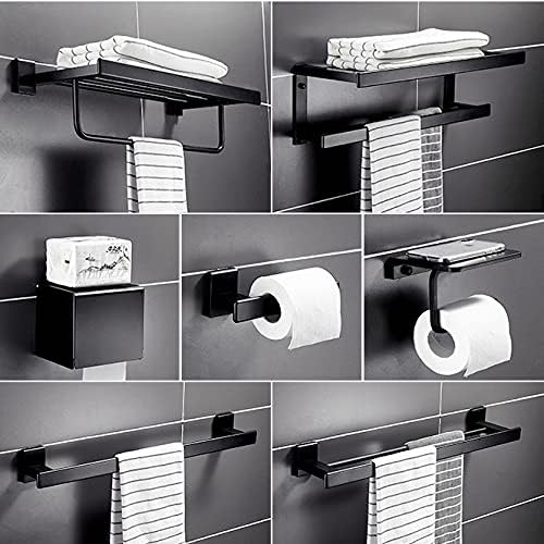 Slsfjlkj perfurado toalha grátis espaço de toalha de alumínio alumínio prateleira de banheiro nórdico
