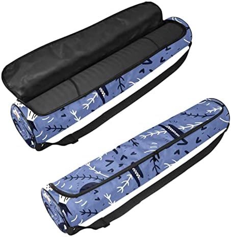 Yoga Mat Carry Bag Gym Beach Pilates Carrier Bags Padrão de animal, 6,7x33.9in/17x86 cm