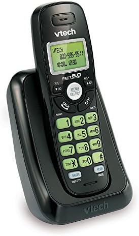 VTECH CS6114-11 DECT 6.0 Telefone sem fio com identificação/chamada de chamadas, preto com 1 aparelho