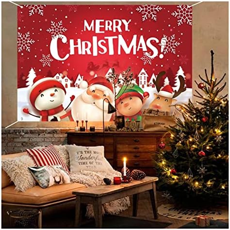 Pifude de natal decorações de natal fundo feliz natal decoração família ao ar livre natal feliz 108 * 97cm