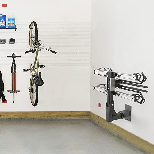 Montagem da parede de Hitch Walmann, Rack de bicicleta de Mount Mount e Organizador da parede de garagem da transportadora