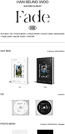 Victo Han Seung Woo Fade 2º mini álbum na versão CD+100p Photobook+Lyrics Paper+1p PhotoCard+1p Bookmark+Rastrear