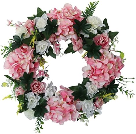 Me pergunto hidrangea gardenia decoração de guirlanda de férias de férias decoração de decoração