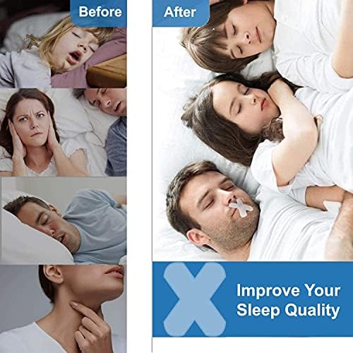 Wlowlo 90pcs tiras de sono, dispositivos anti-candidatos fita de boca suave para parque de dormir fita de boca