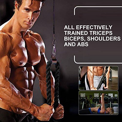 Yosoo Tricep corda Comercial Gym Equipment Workout Fitness Body Body para desenvolver tríceps bíceps ombros