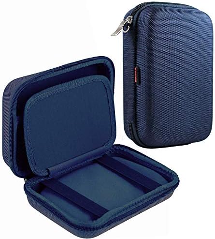 Navitech Blue Dark Hard GPS Carting Case Compatível com Garmin Zumo XT 5.5