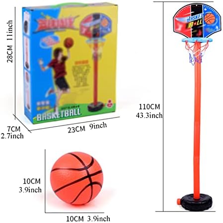 Vegala Childable HoldBard Cardboard Basketball Hoop 45-110cm/17.7-43.3h Sistema de basquete ajustável de alto