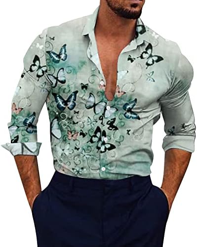 Camisa de veludo homem homens homens moda casual moda 3D impressão digital