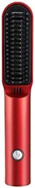 Czdyuf Travel portátil aquecimento de cabelo pente 2 em 1 USB Carregamento sem fio Profissional Hair Brush Hisperner