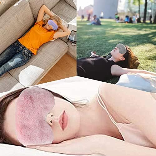 4 PCS Máscaras de olho macias e elásticas com máscaras de sono com cinta elástica confortáveis ​​para dormir