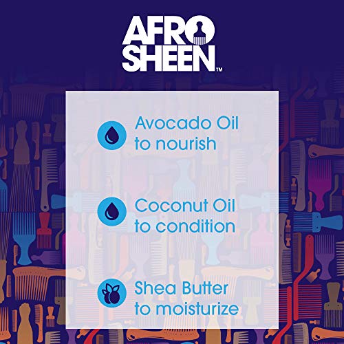 Afro Sheen Slick Back Cream Styler. Contém manteiga de karité para suavizar e segura. 6 onças.