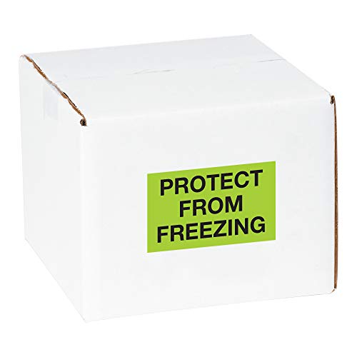 Lógica de fita TLDL1329 Etiquetas climáticas Proteção do congelamento, 3 x 5, verde fluorescente,