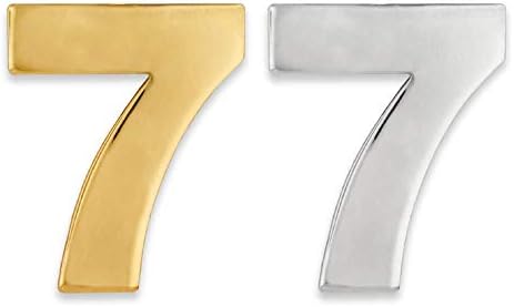 Pinmart Número sete 7 anos de aniversário de aniversário de pinos de lapela joias