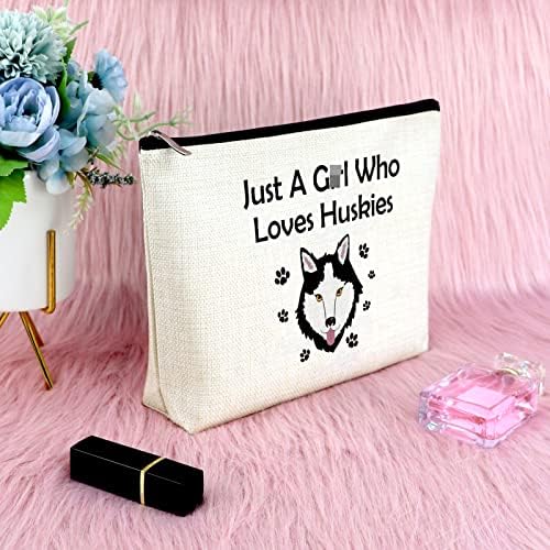 Sfodiário Husky Lover Gift MakeUp Bag Dog Amante Presente para Mulheres Amor Pet Grente Bag